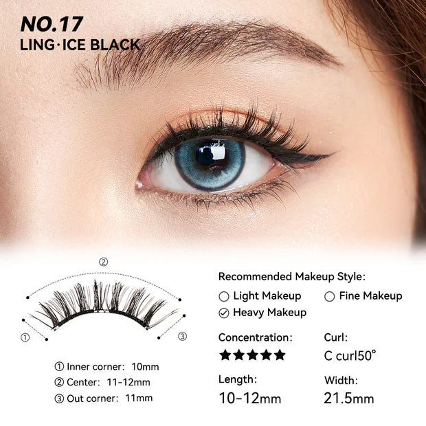 Quicklash NO.17 Ice Black Soft Magnetic Eyelashes